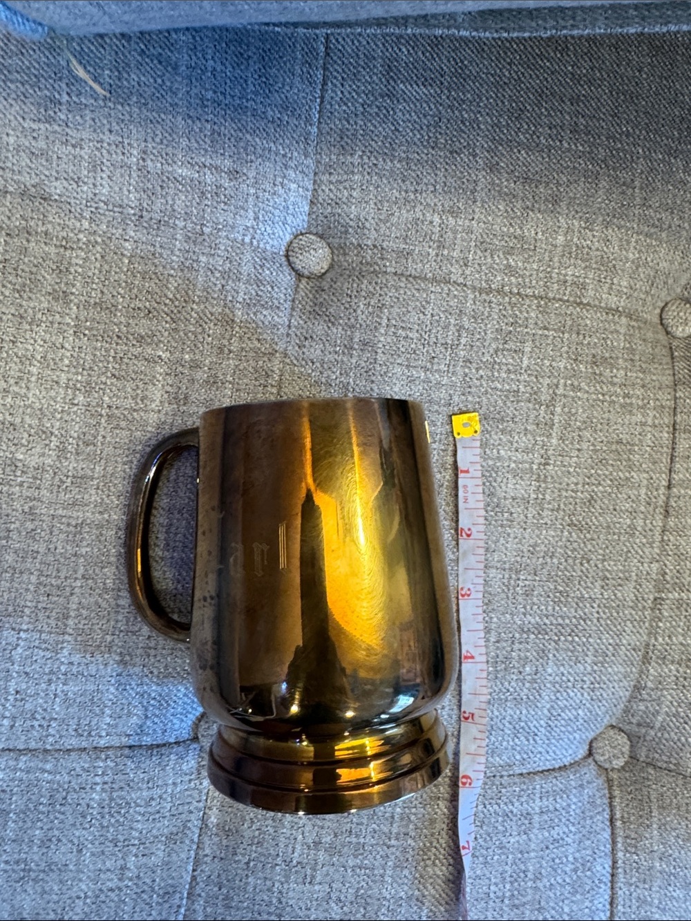 Brass mug cup $9